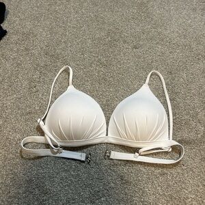 SHEIN White Padded Bikini Top